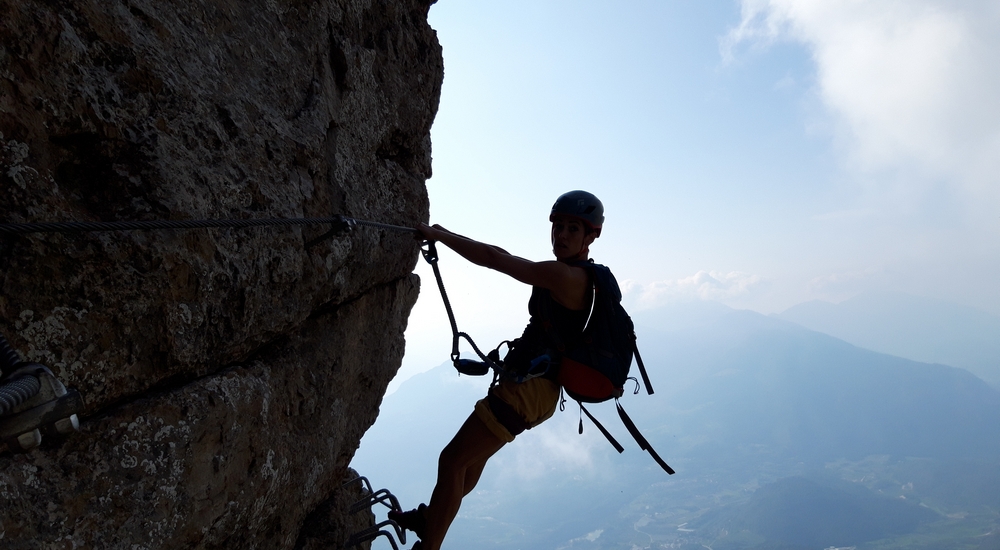 Climbing and vie ferrate